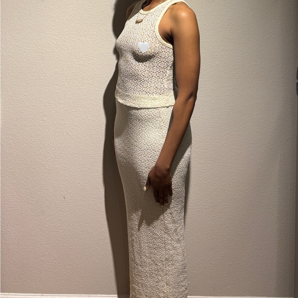 Lace Maxi Skirt Set